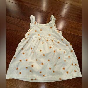 Carter's White and Orange Floral Infant Sundress - size 6 mos